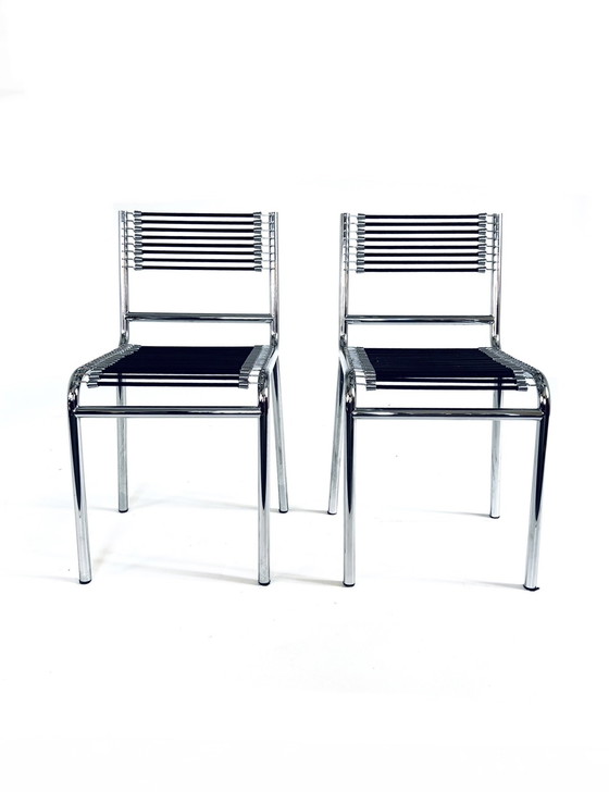 Image 1 of 2x 'Sandows' dining chair, René Herbst '70