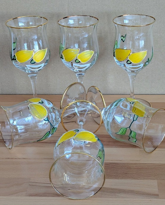 Glazenset, 6 wijn-/drinkglazen, "Tiffany" van Paul Nagel – Glazen & Karaffen, Glass (photo 6 of 9)