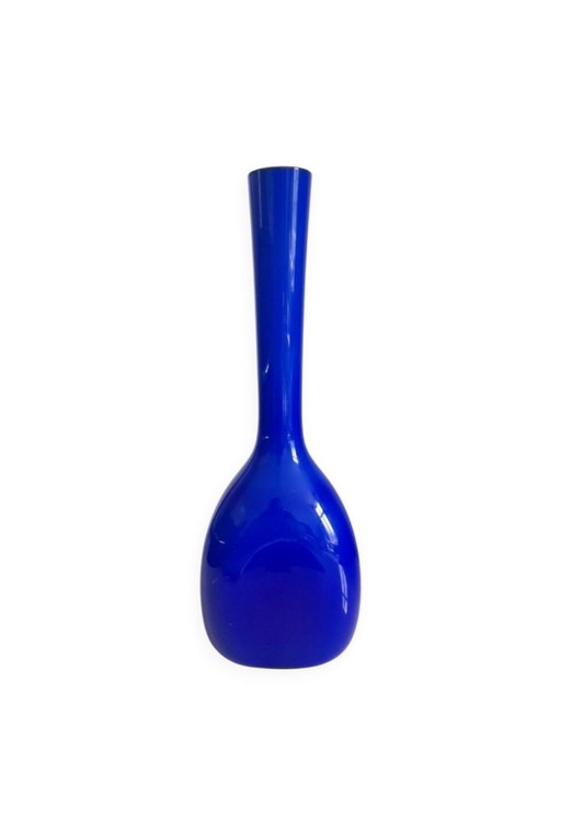 Elma Glasbruck triangular opaline vase