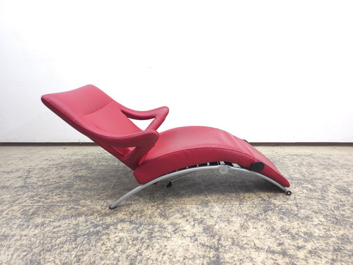 WK Wohnen Solo Lounge Chair Leather Chair Leather Lounger Designer Chair