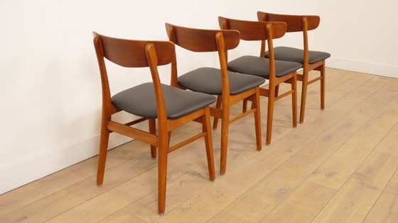 Image 1 of 4 sillas de comedor | Farstrup | Modelo 210 | Restaurado