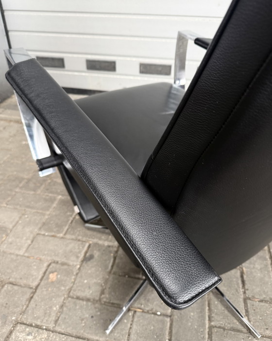 Image 1 of Jori Idaho Relax Armchair, Medium, Multi-Move, Black Leather, As Good As New