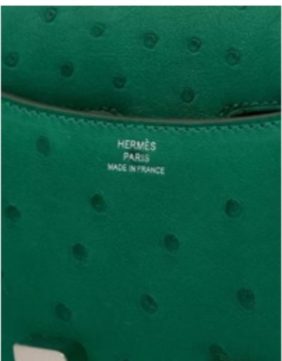 Image 1 of Borsa HERMES Constance en Cuirs exotiques Vert - 103230