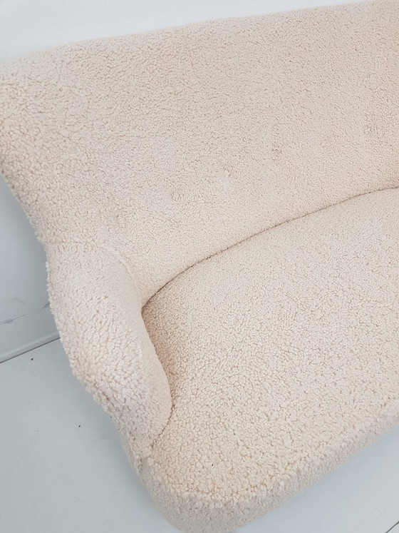 Divano Artifort | Panchina Teddy in tessuto color crema Theo Ruth, appena rivestita – Divani 2 posti, Wood (photo 4 of 8)