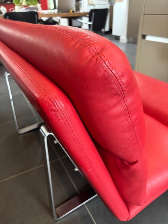 Image 1 of Canapé Artifort, Kho Liang Le, 2 places en cuir, original.