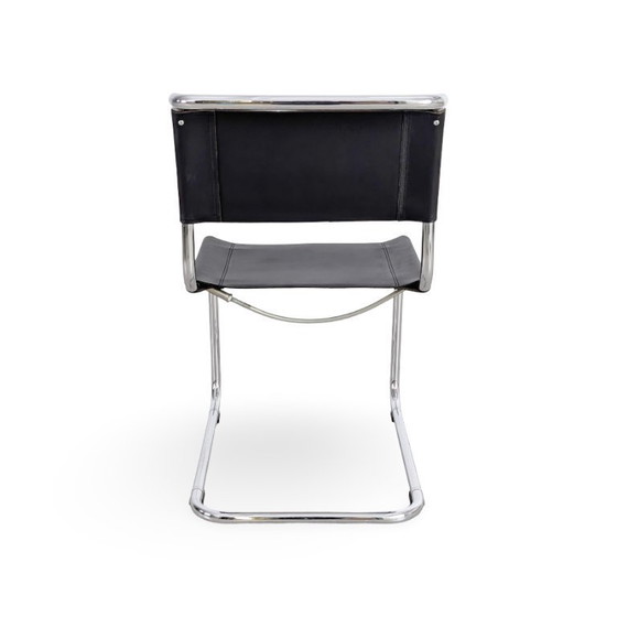 Image 1 of Set of 5 Thonet chairs S33 Mart Stam cantilever Bauhaus black