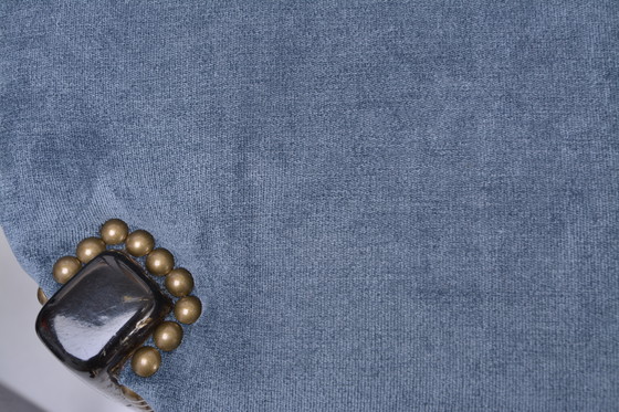 Image 1 of Set of Four Italian High Back Dining Chairs by Aldo Tura