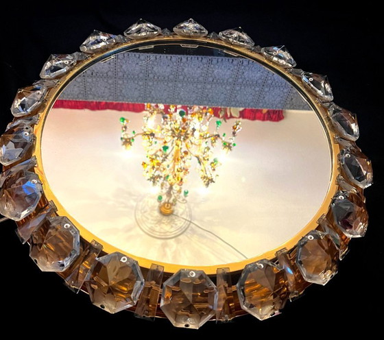 Antiker beleuchteter Bakallowitz Kristallspiegel – Bakalowitz, Crystal, Glass (photo 5 of 5)