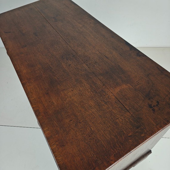 Image 1 of Victorian oak chest of drawers, circa 1860-1880.