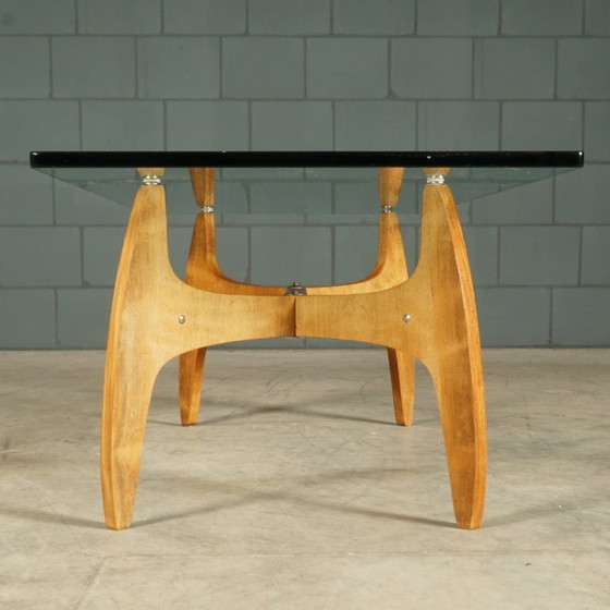 Table basse style années 60 – Bois et verre – Tables basses, Glass, Wood (photo 13 of 16)