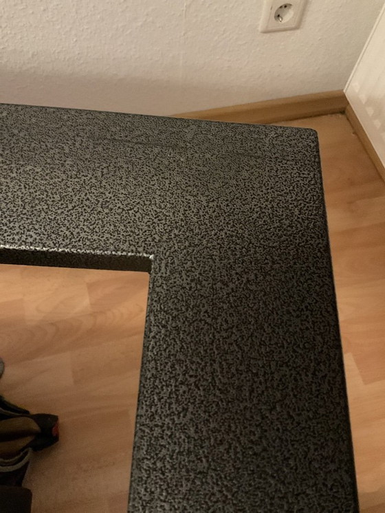 Image 1 of Designbank leer & staal