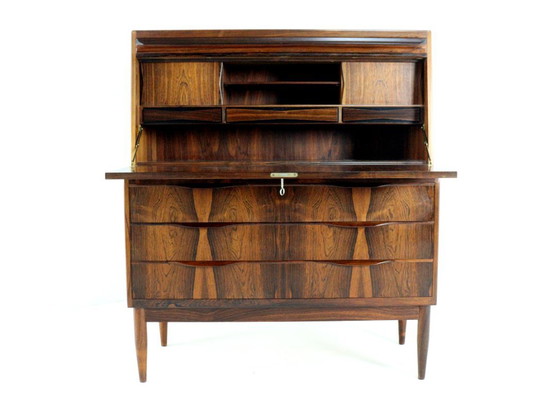 Image 1 of Erling Torvits voor Klim møbelfabrik vintage palissander secretaire bureau Deens