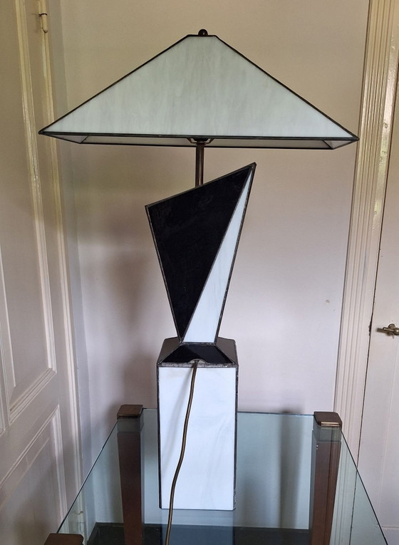 Lampada da tavolo anni '60 in vetro e ottone – Lampade da tavolo (photo 2 of 10)