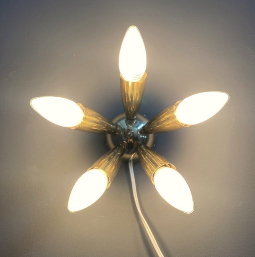 Wolfgang Tumpel plafond-/wandlamp jaren 60