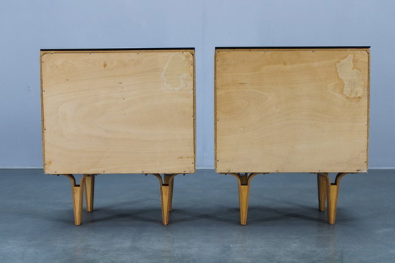 Image 1 of 1960 Frantisek Mezulanik Paar ladekasten, Tsjecho-Slowakije