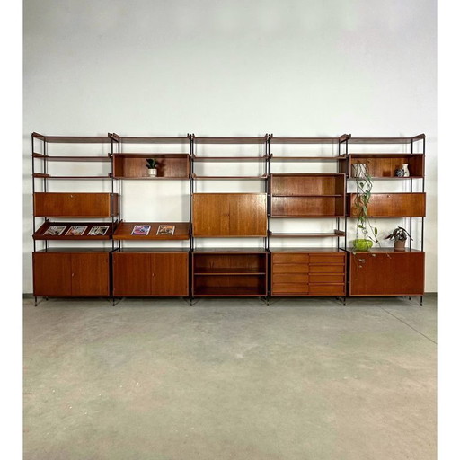 Ruime Vintage Mid Century Teak Vrijstaande Opstelling 60er jaren