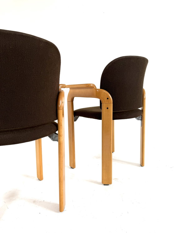 Image 1 of 6x chaise de salle à manger vintage Kusch & Co, Dietiker '70