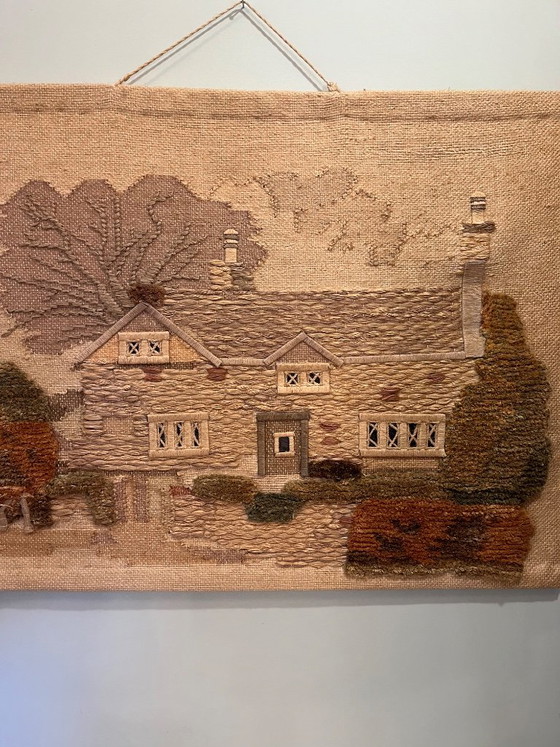 Tapisserie vintage maison de campagne – Décorations murales, Textile, Wool (photo 3 of 11)