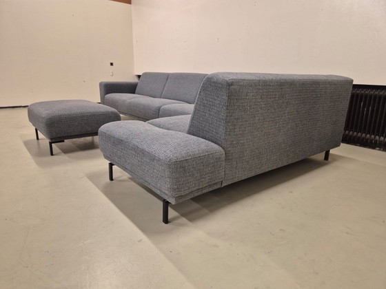 Image 1 of Montel Star - Canapé d'angle - Gris - Pouf - Design - Canapé en forme de U