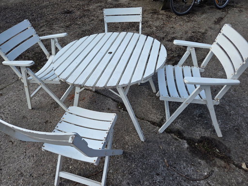 Vintage Youpy tuintafel set