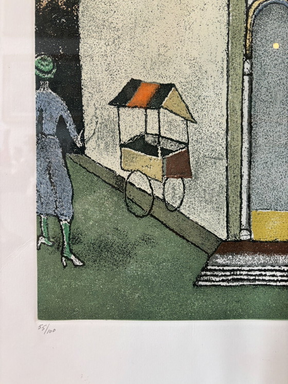 Litografía de Franco Gentilini, años 70, Pinturas y dibujos (foto 4 de 9)