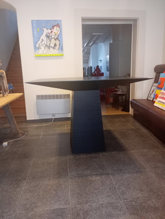 Image 1 of High table dining table aperitif table black oak