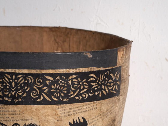 Antique Chinese papier-mâché container – China, circa 1900 – Decorative Objects, Paper, Rustic (photo 13 of 40)