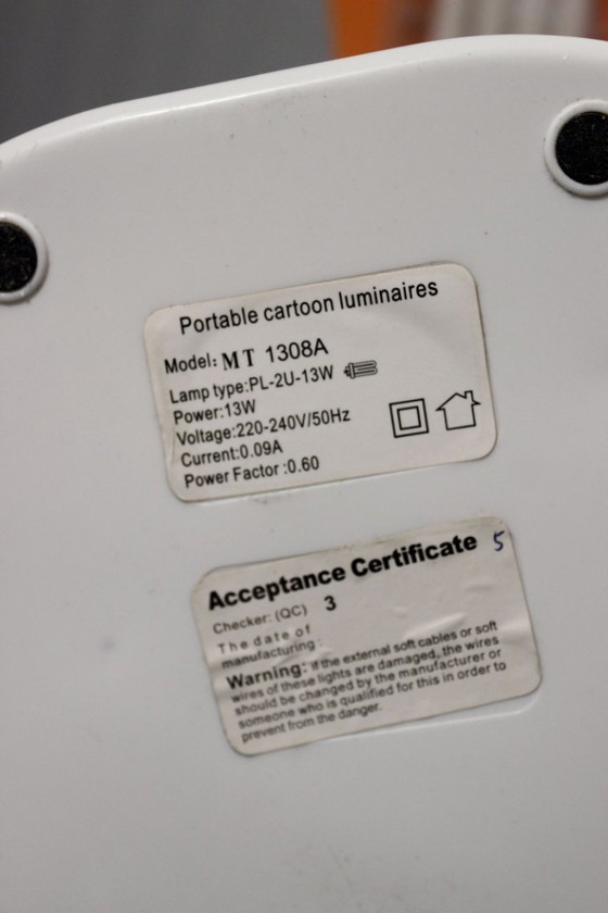 Image 1 of Vintage children's lamp and clock combo with balloon, Pop Art design, 1990s, Post-modern