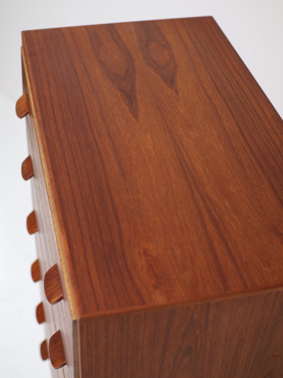 Image 1 of Poul Volther F17 tall chest of drawers teak Danish 1950s