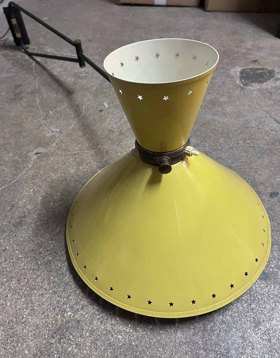 Image 1 of Lampada da parete vintage Diabolo, René Mathieu, Maison Lunel, anni '50