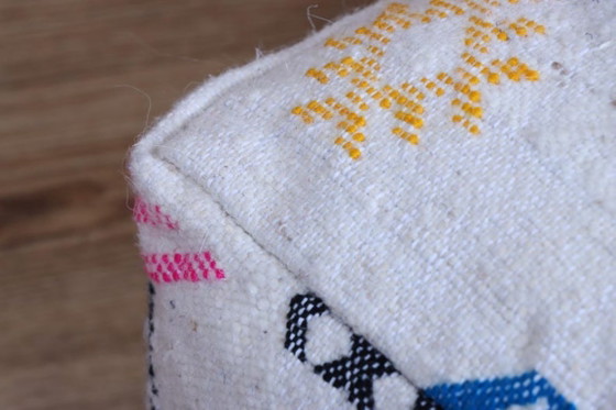 Image 1 of Copri pouf kilim marocchino fatto a mano