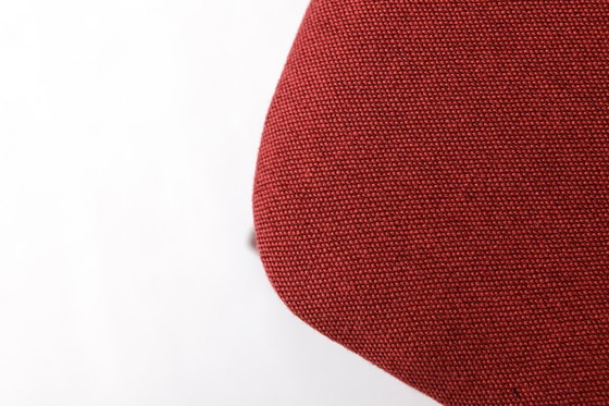 Image 1 of Chaise italienne vintage (1/2), années 1980, hêtre foncé, revêtement bordeaux