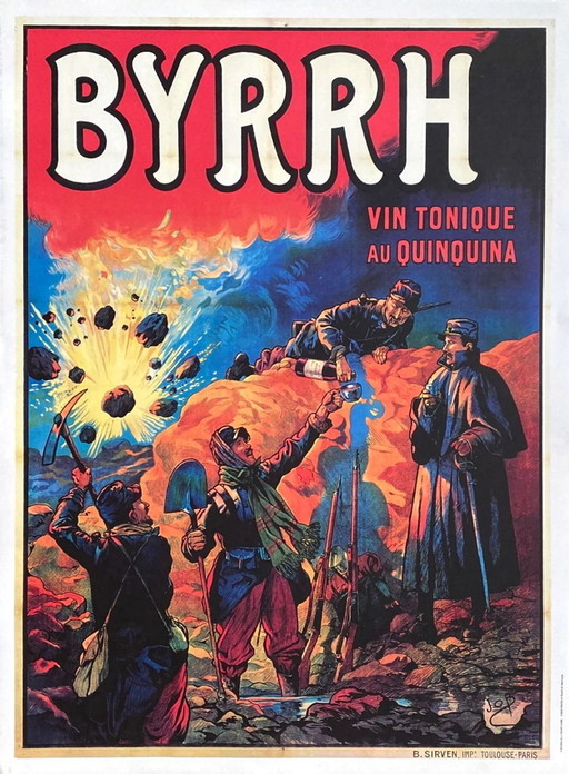 COLLETTIVO - STORIA STORICA DELLA GRANDE GUERRA BYRRH Vino Tonico dopo il Lavoro poster 1