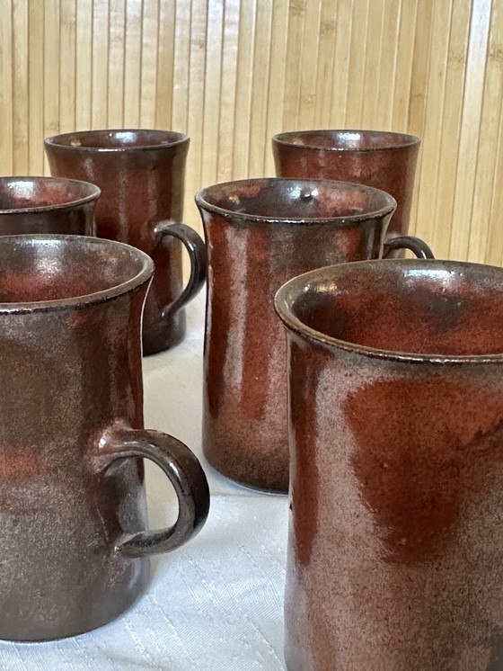 Image 1 of Set di 8 tazze da caffè in ceramica vintage di Carry Heessen