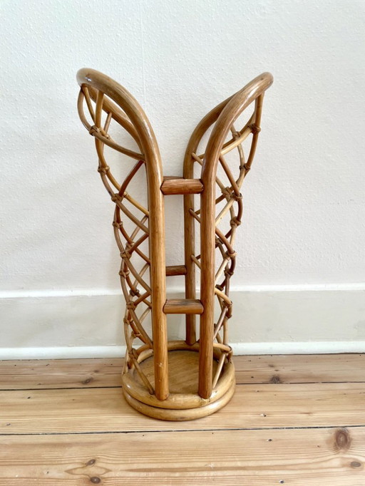 Rattan umbrella stand