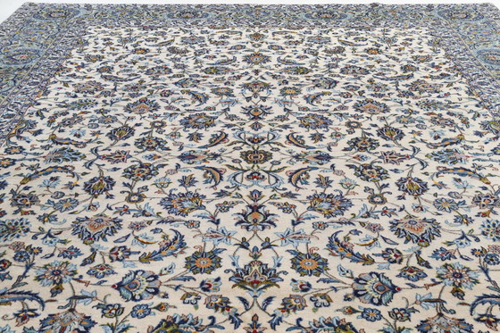 Image 1 of Tappeto persiano Kashan firmato 4,28 x 3,08 Tappeto orientale pregiato n. 1152