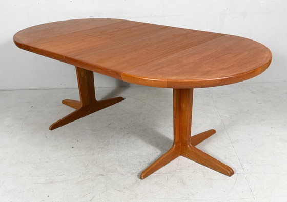 Image 1 of Tavolo da pranzo/tavolo allungabile di metà secolo in teak di VV Møbler, Spøttrup, Danimarca, anni '60