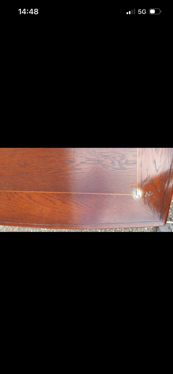 Image 1 of Schuitema Jugendstil-Esstisch aus Kirschholz