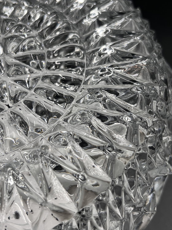 Image 1 of Lampada da soffitto in vetro a rilievo