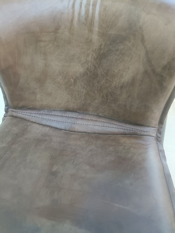 Image 1 of Tabourets de bar en cuir de chez Chiavari