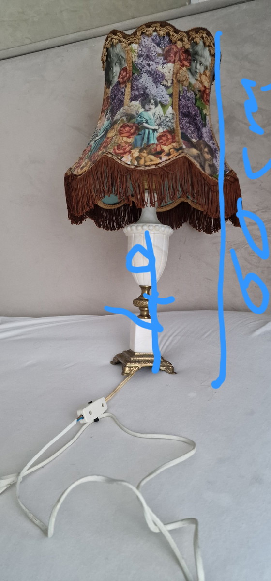 Image 1 of Lampada da tavolo in marmo vintage