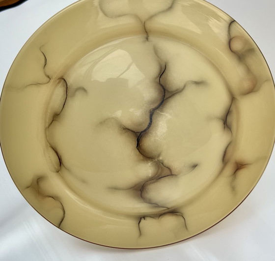 Image 1 of Plafonnier Art déco avec décor fumé (env. années 1930)