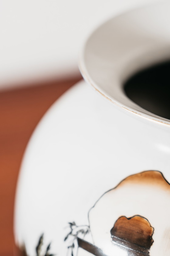 Image 1 of Ceramic Vase with Old Faenza Decoration, Very Rare, 1960s Design Art