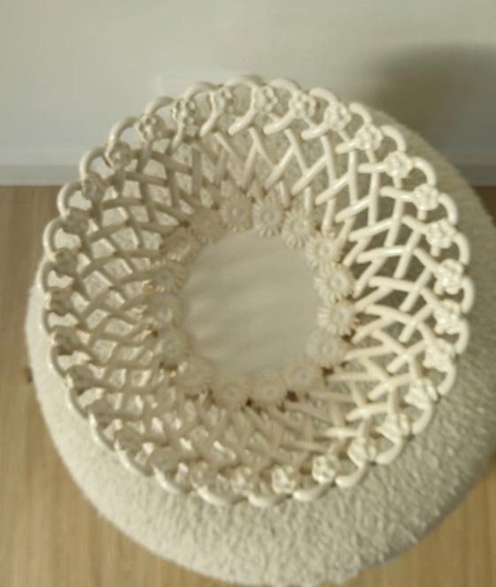 Image 1 of Vaso traforato in ceramica intrecciata — Maison Pichon, Uzès (firmato)