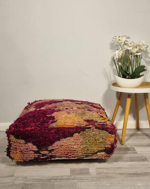 Vintage Berber Pouf Handgemacht In Marokko