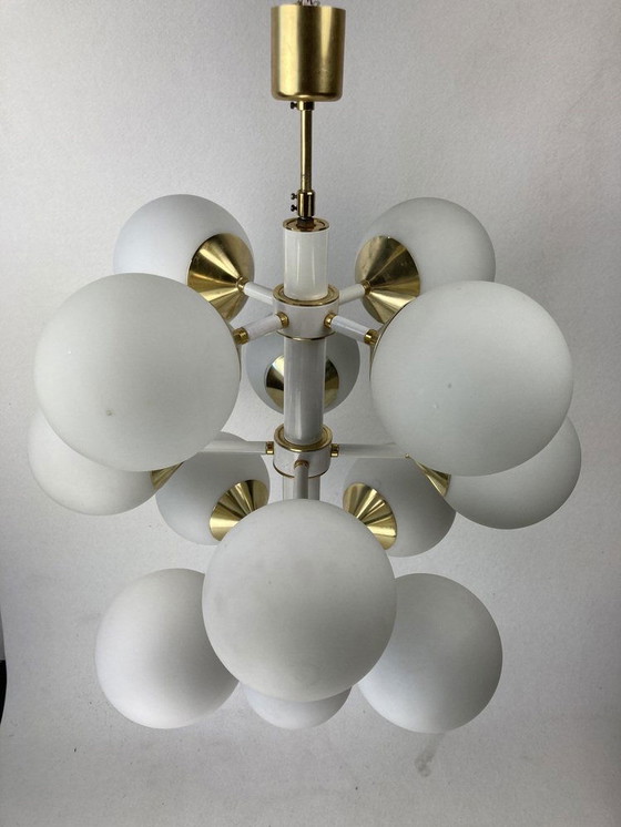 Image 1 of Atomic Sputnik Chandelier By Richard Essig, 1960S