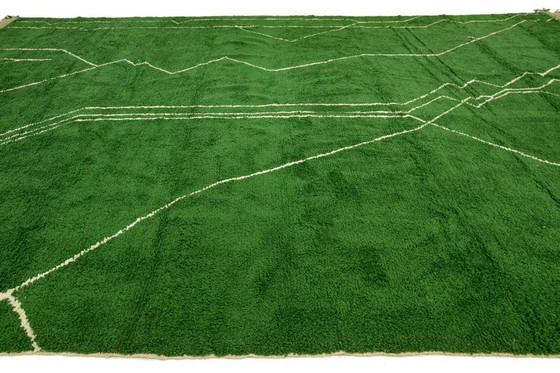 Image 1 of Grüner Wollteppich 250x150cm