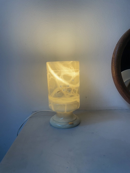 Alabaster table lamp