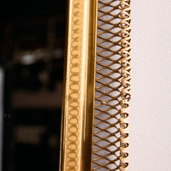 Image 1 of MK10879 Specchio con cornice in metallo e ottone