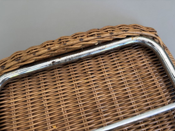 2 sedie da pranzo Dirk Van Sliedregt – Metal, Rattan (photo 14 of 15)